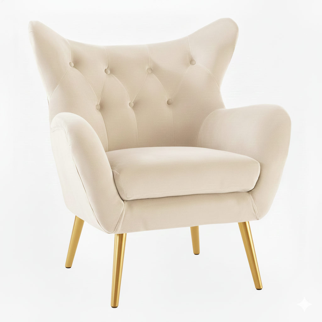 Chair - Wingback (Teal, Green, Ivory, Navy, Orange)