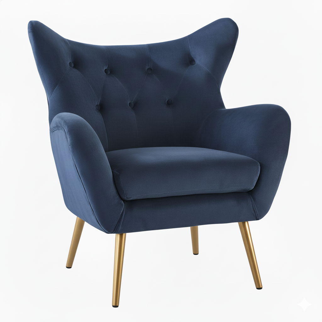 Chair - Wingback (Teal, Green, Ivory, Navy, Orange)