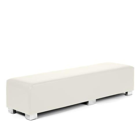 Bench, Circle, Square or Dot Seating - Modern White Contemporary