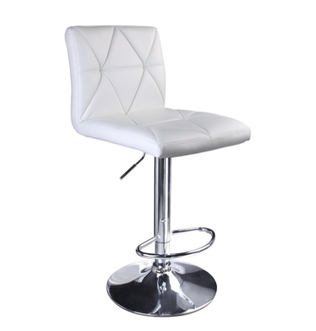 Barstool - Modern Tufted (Black / White)